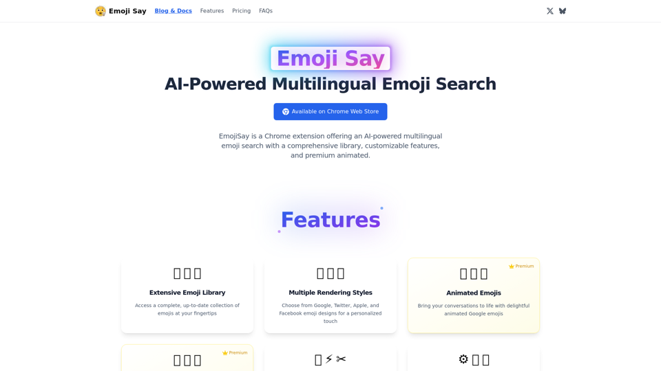 Emoji Say - AI-Powered Multilingual Emoji Search