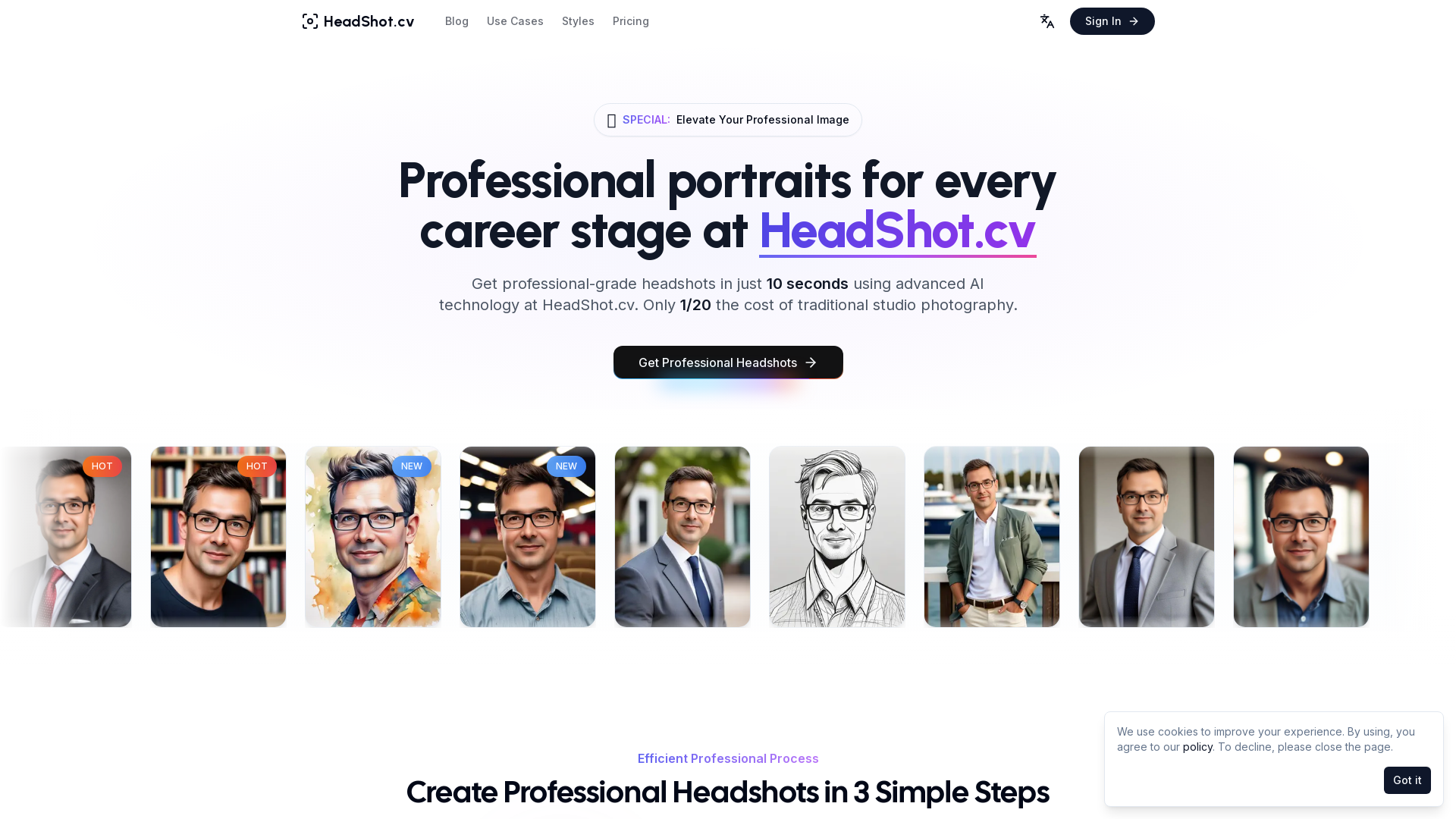 Professional Headshots and Global CV Resume Portraits