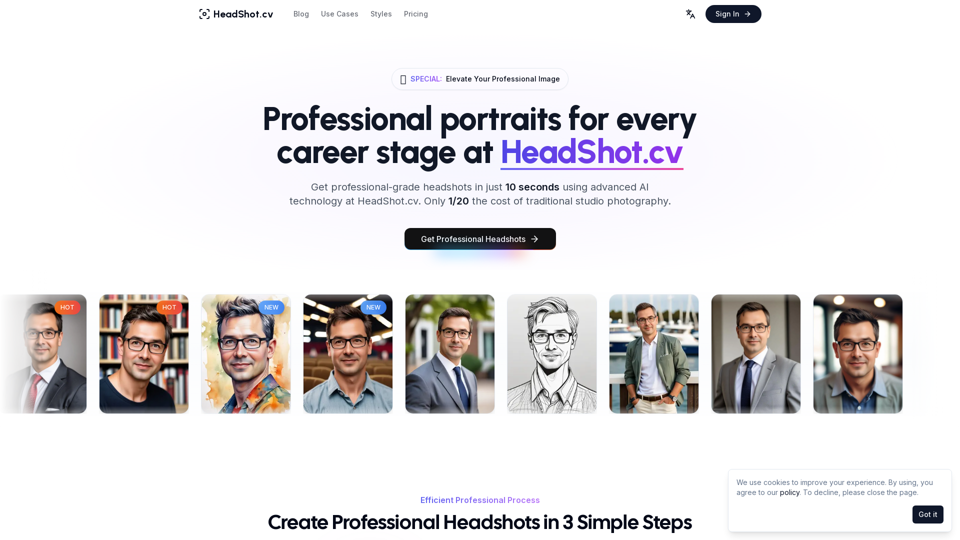 Professional Headshots and Global CV Resume Portraits | HeadShot.cv