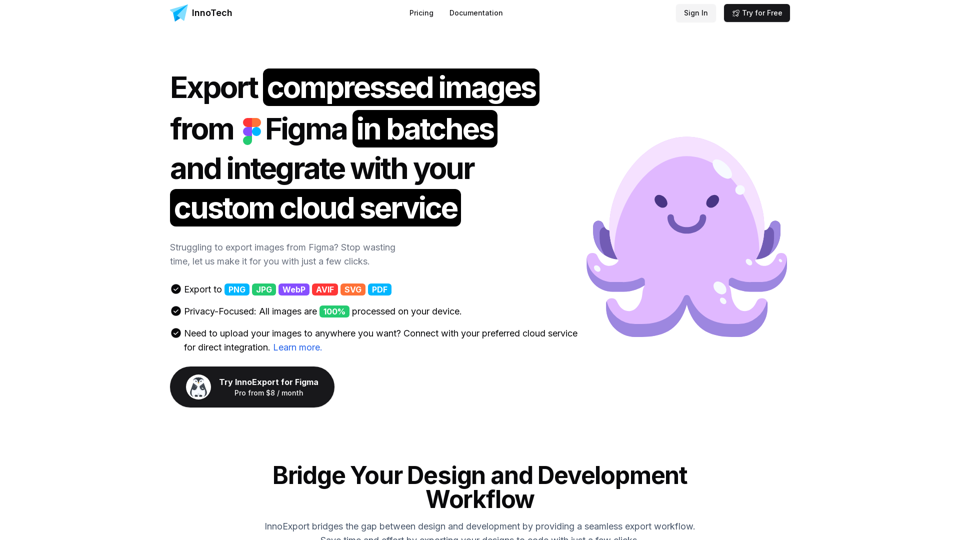 InnoExport for Figma | Export compressed images from Figma in batches and integrate with your custom cloud service. - InnoTech