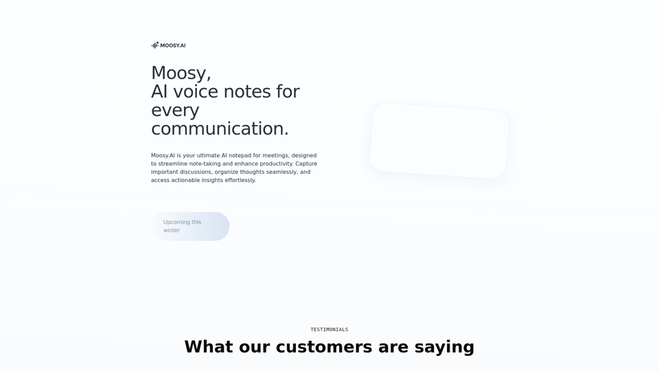 Moosy.AI - AI Notebook & Free Note Taking Website