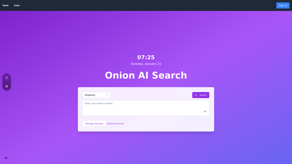 Onion AI Search