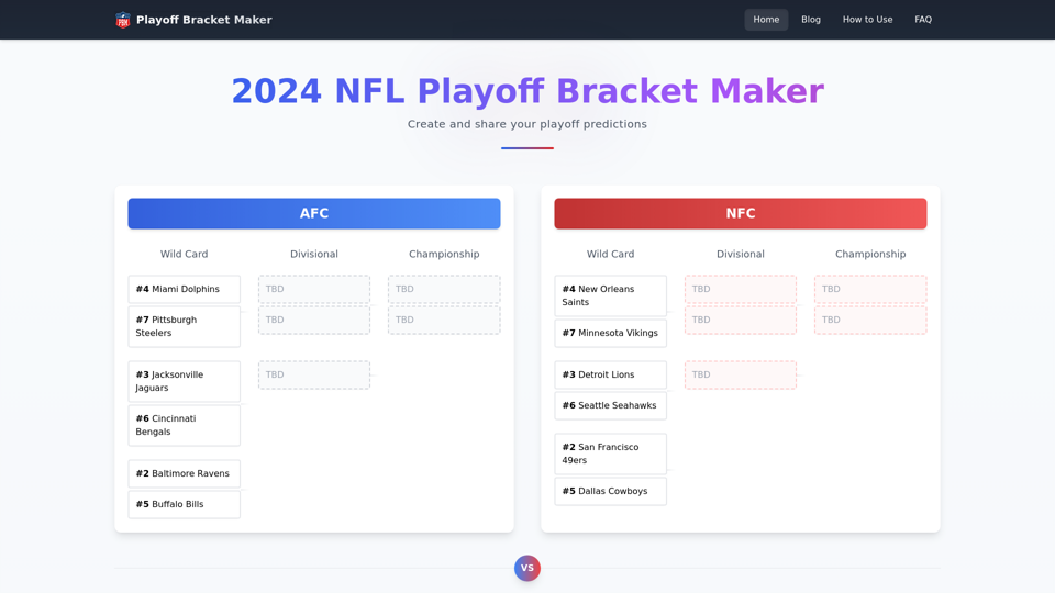 Playoff Bracket Maker