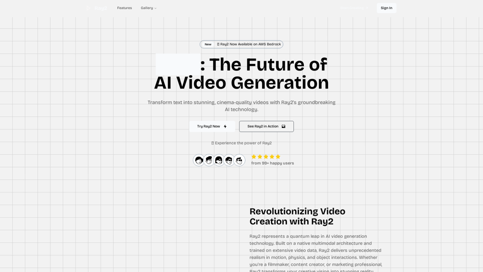 Ray2 | AI Video Generation from Text