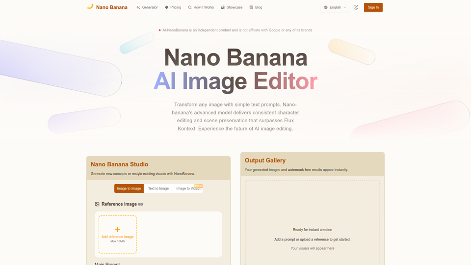 Nano Banana screenshot