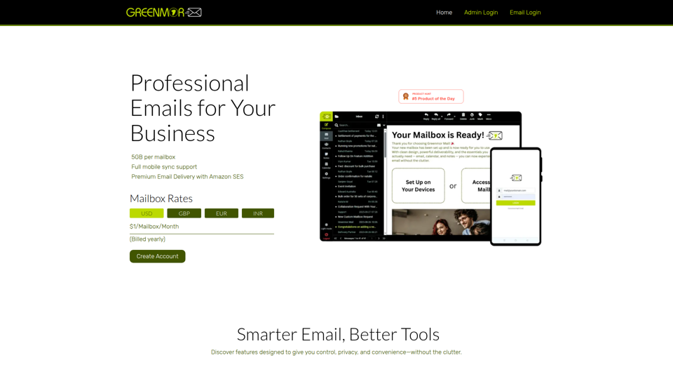 Greenmor Mail screenshot