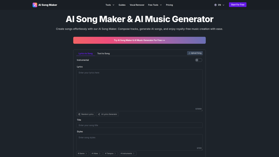 AI Song Maker screenshot