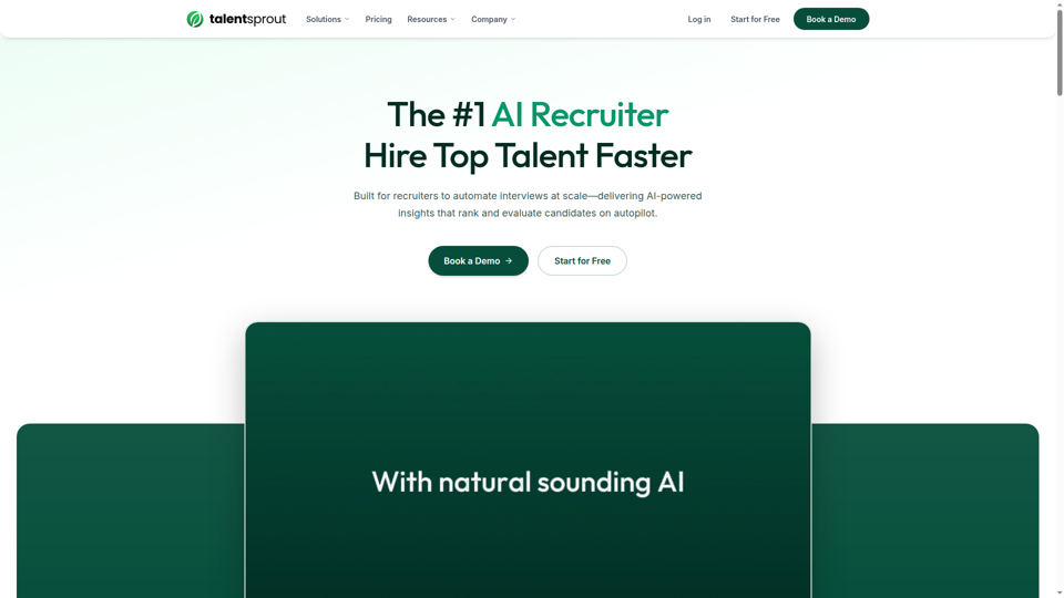 The #1 AI Recruiter screenshot