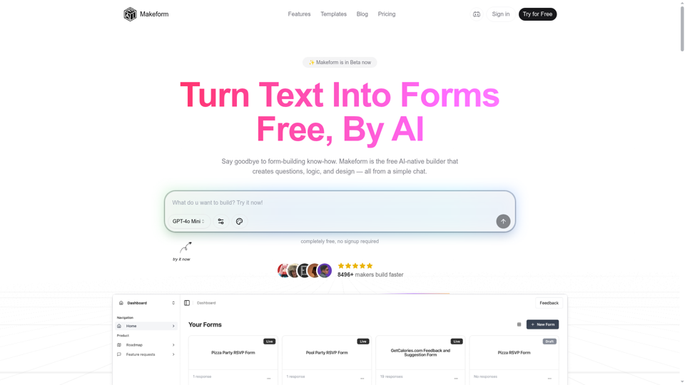 Makeform screenshot