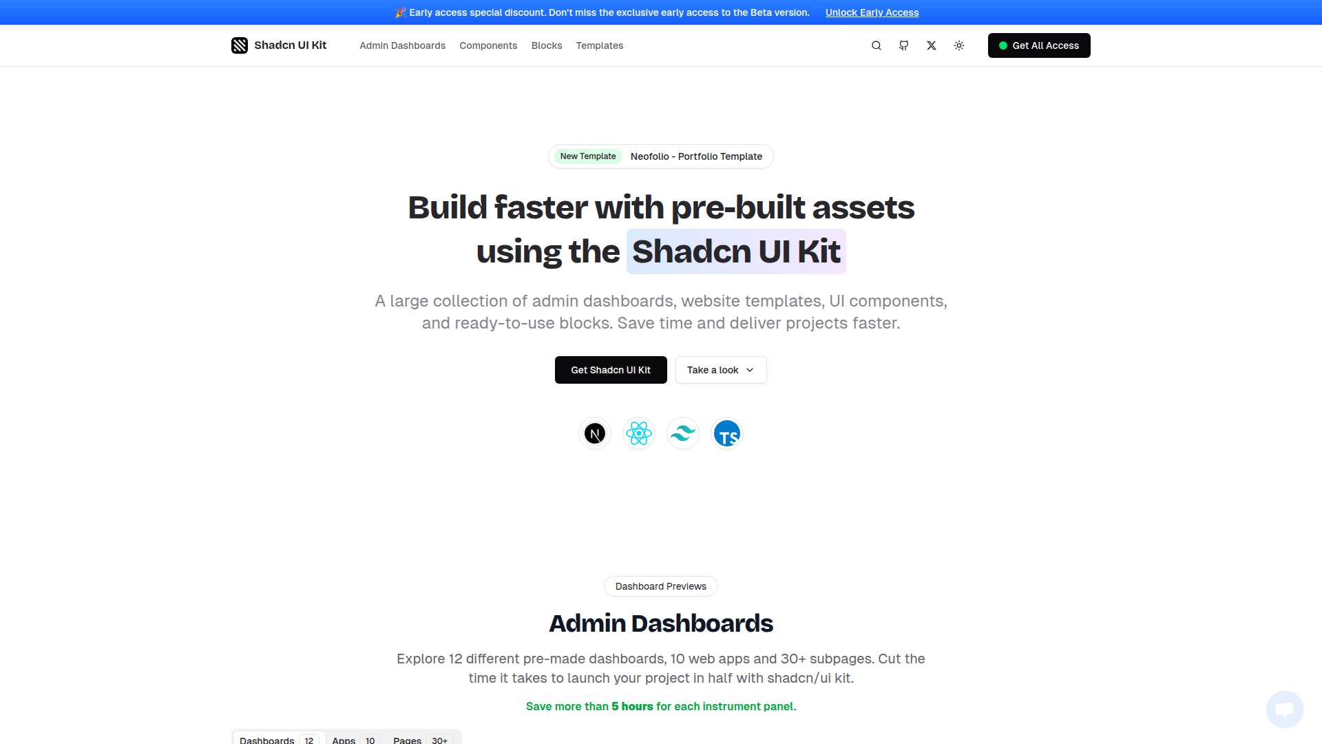 Shadcn UI Kit screenshot