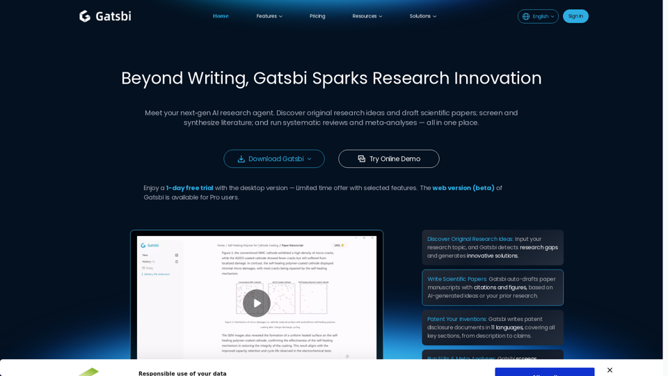 Gatsbi screenshot