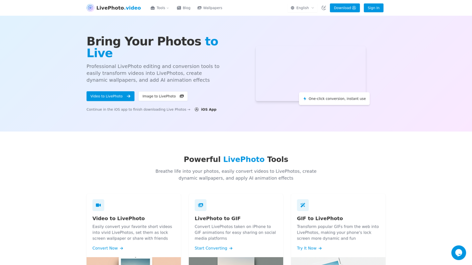 LivePhoto.video screenshot