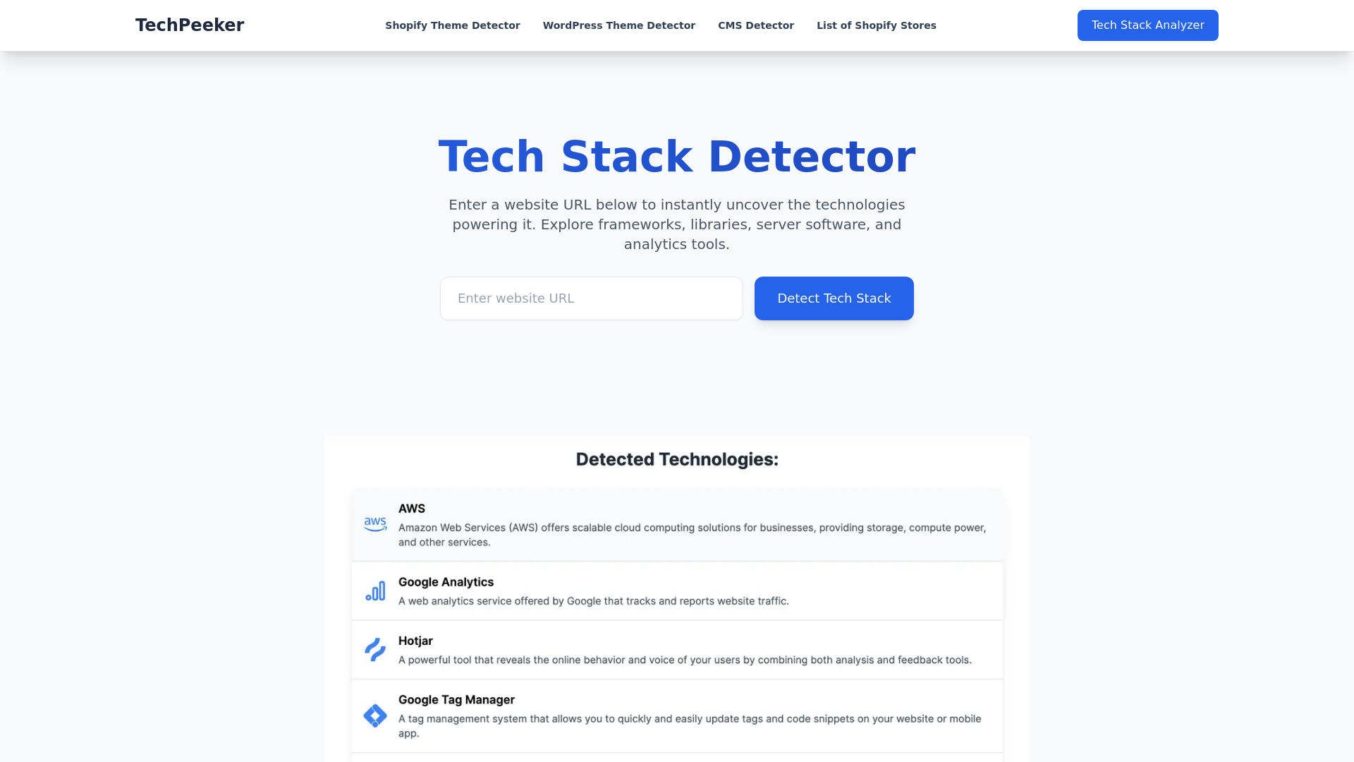 Tech Stack Detector