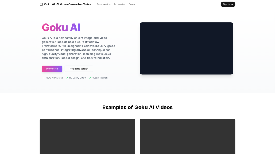 Goku AI: AI Video Generator Online