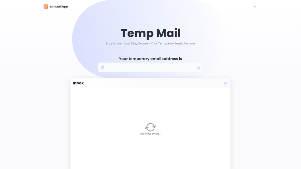 Temp Mail: Free Temporary Email Service | MinMail