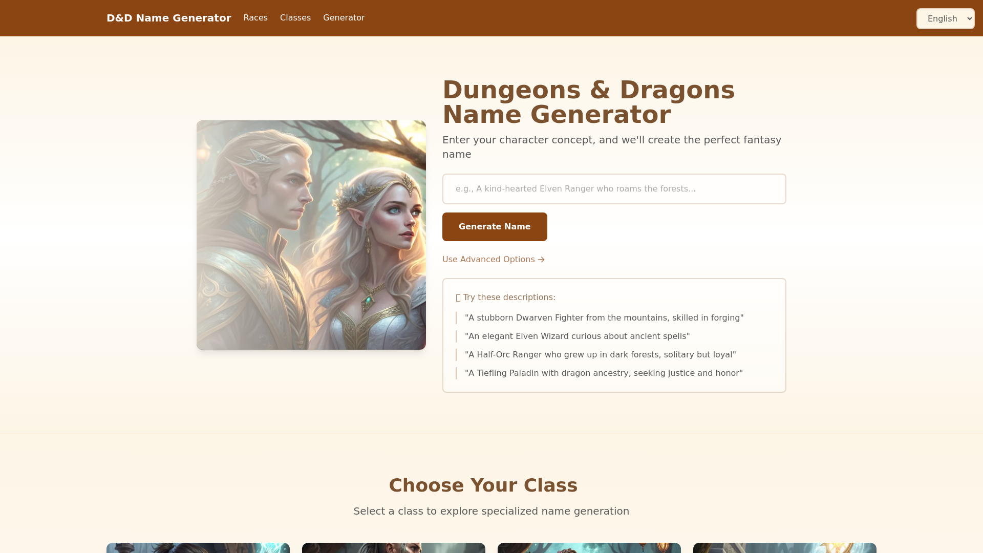 D&D Name Generator