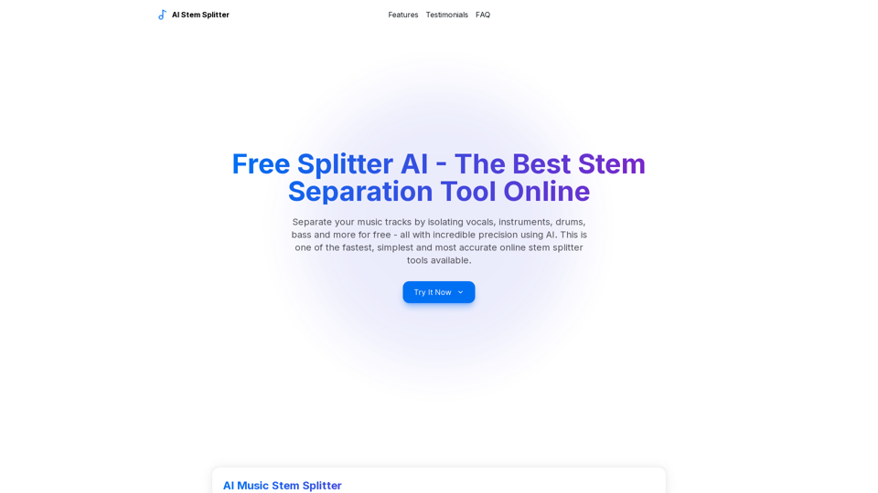 Free AI Music Stem Splitter - Online Audio Track Separation