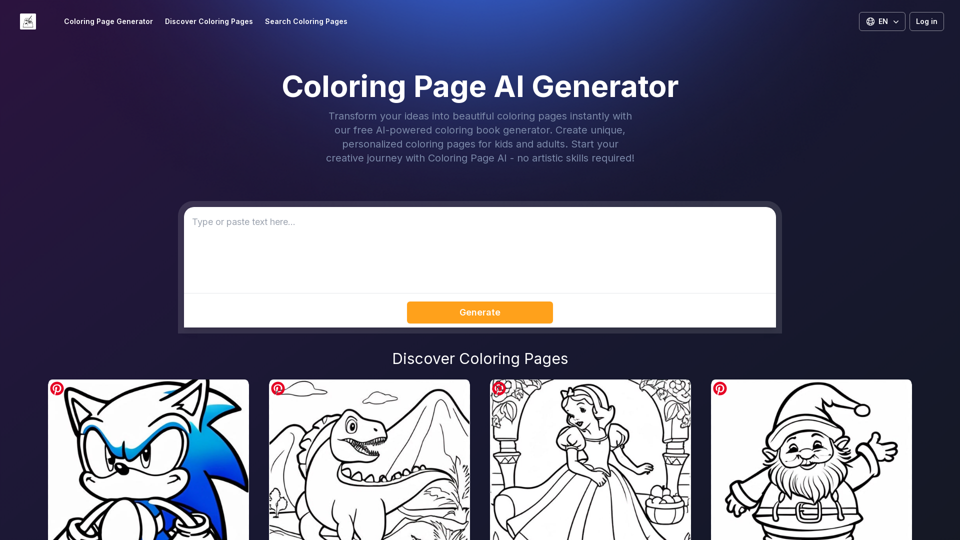 Coloring Page AI