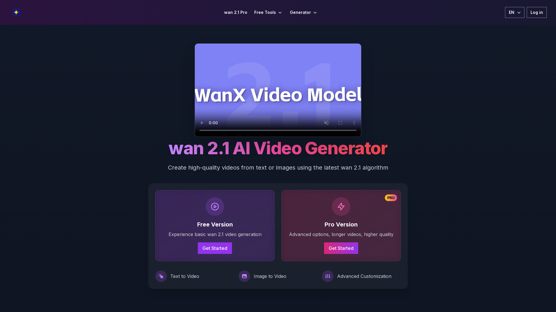 wan 2.1 AI Video Generator