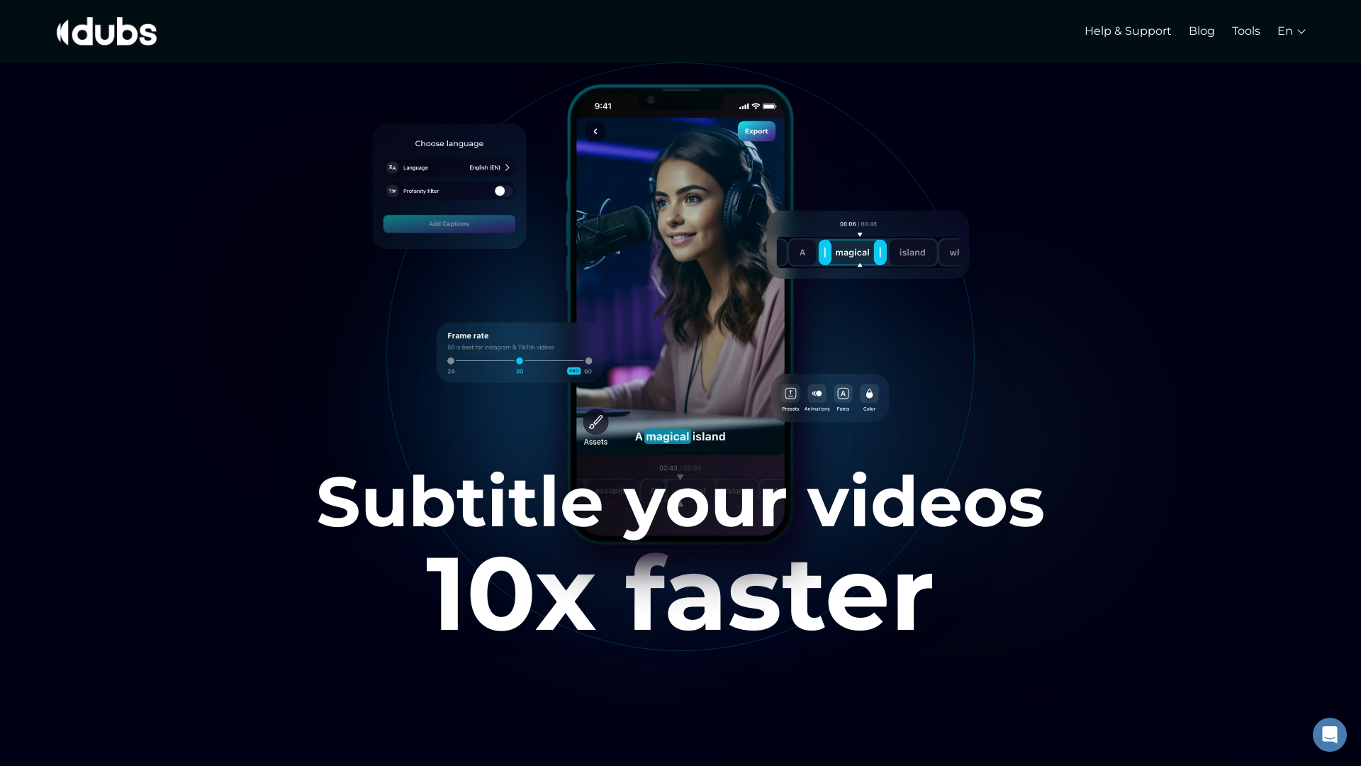 AI Subtitles Captions App for Your Content