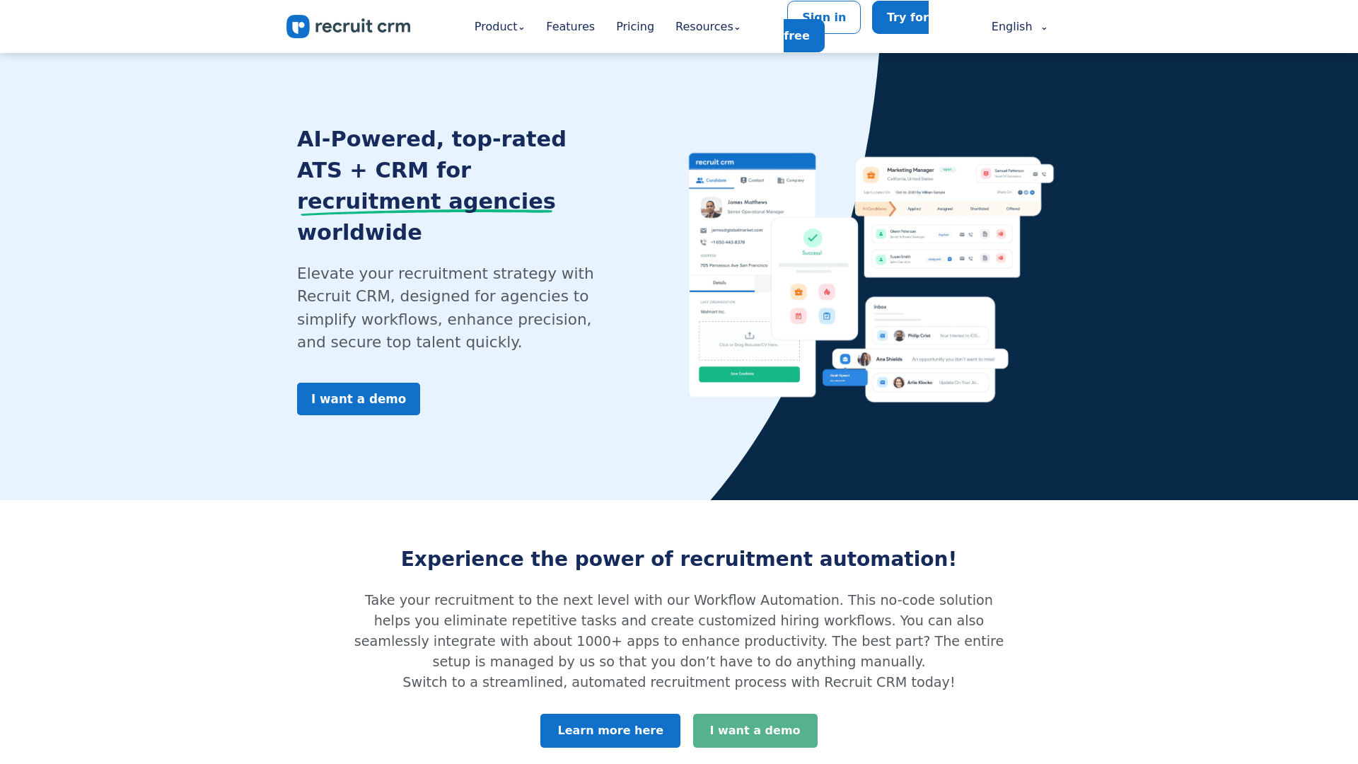 Recruit CRM screenshot