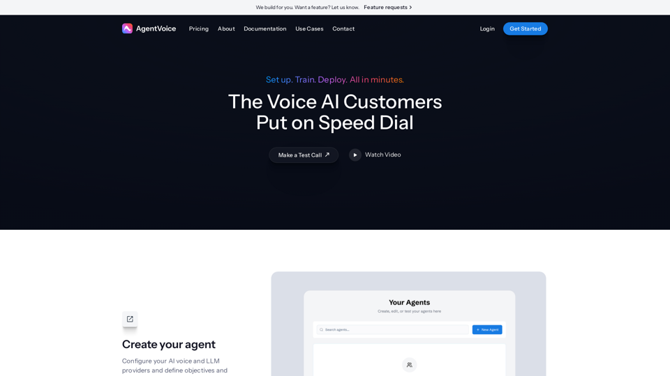 AgentVoice - The No Code AI Voice Platform