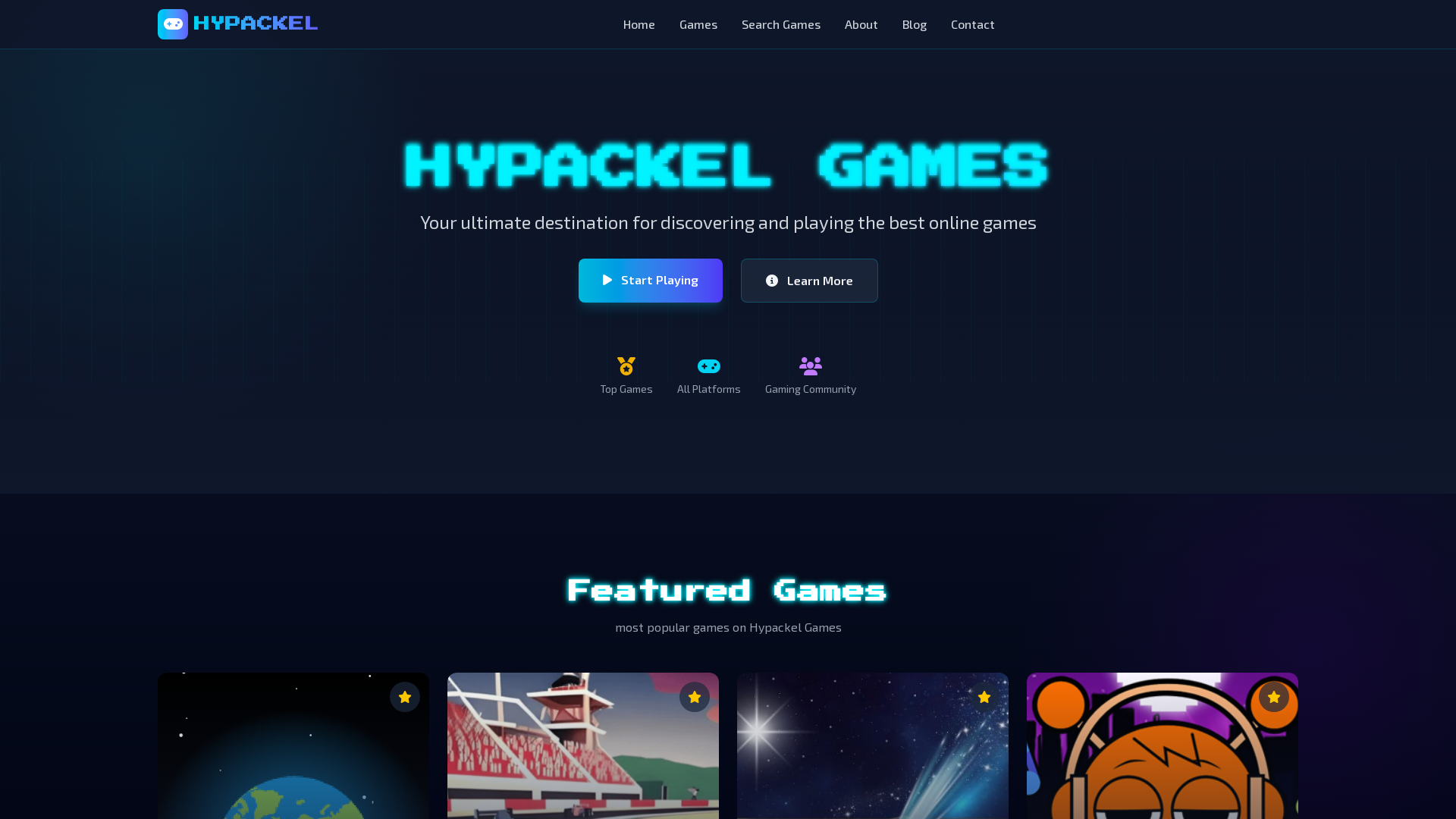 Hypackel Games Home