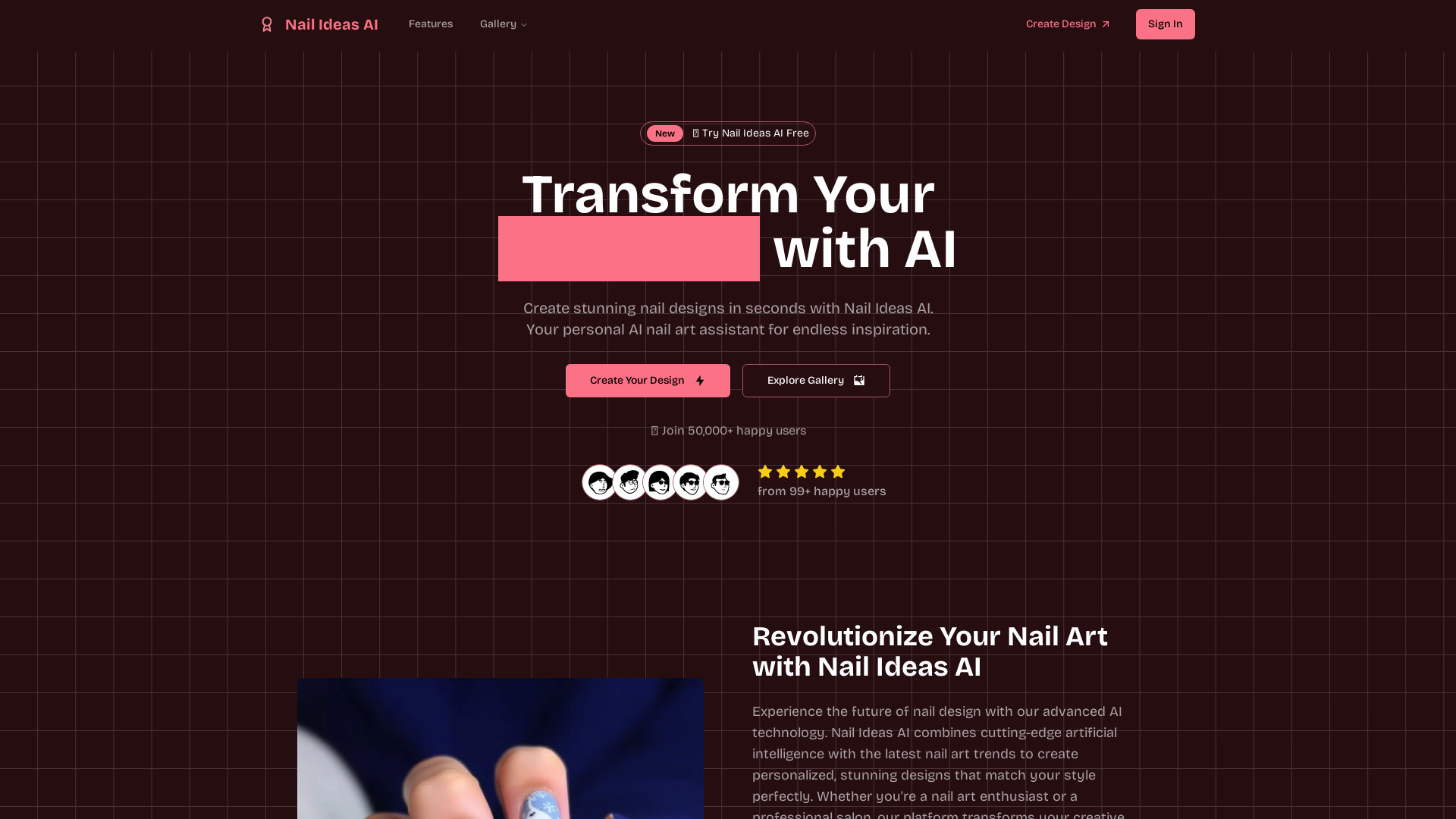 Create Beautiful Nail Designs with AI