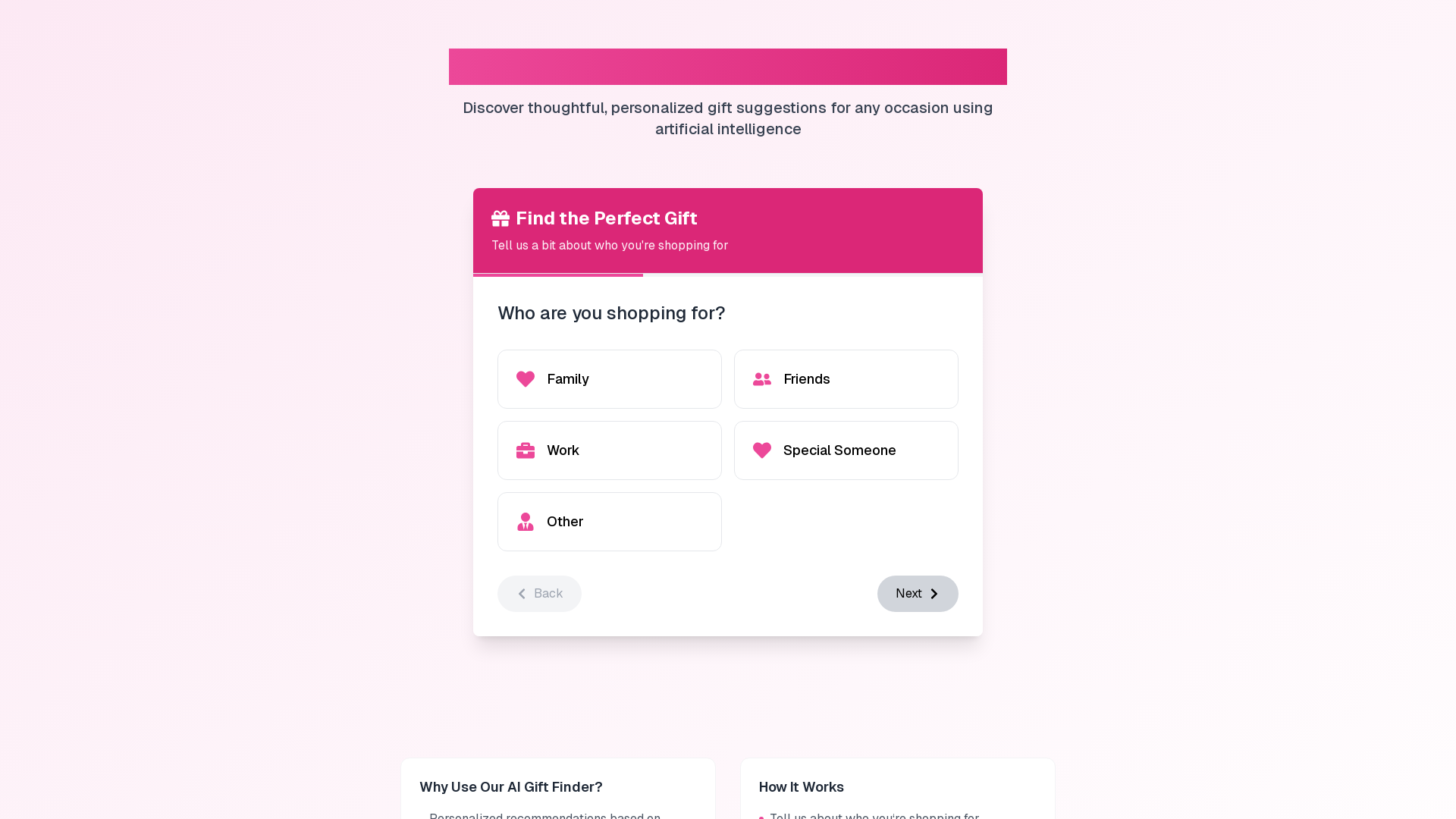 AI Gift Idea Generator