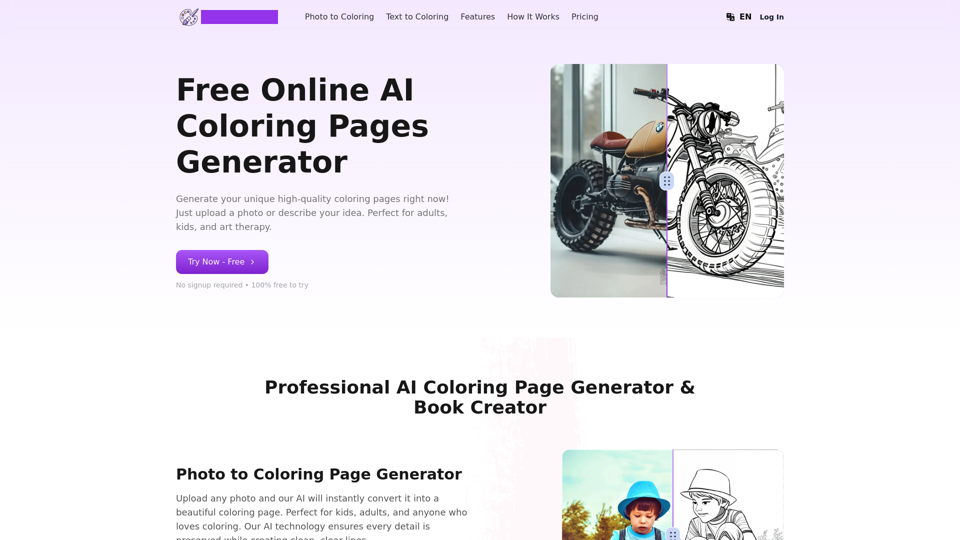 GenColor AI: AI Coloring Pages Generator Free Online