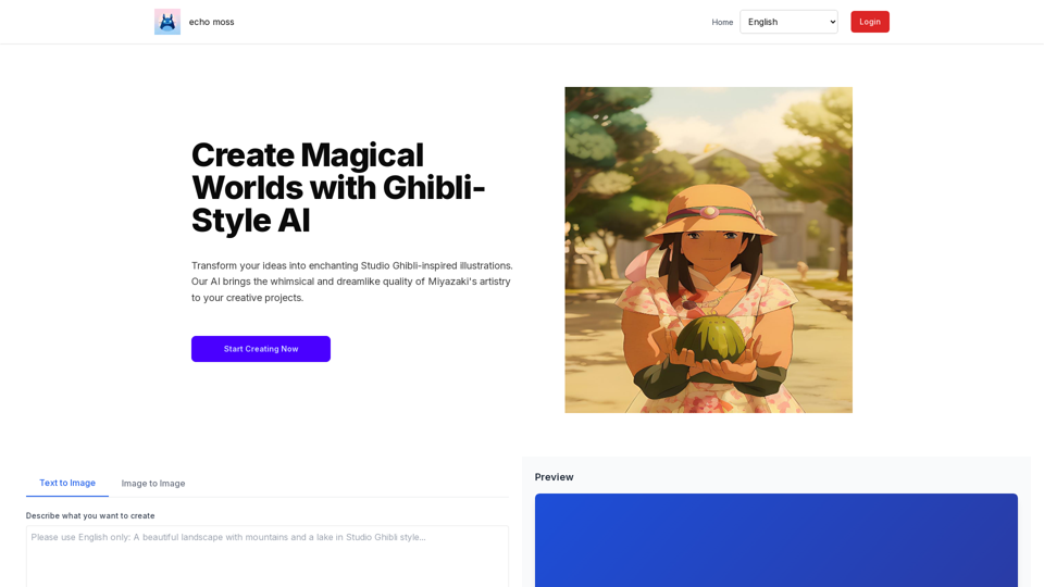 Studio Ghibli AI - Transform Your Ideas into Magical Illustrations
