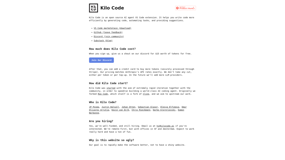 Kilo Code - Open source AI agent VS Code extension