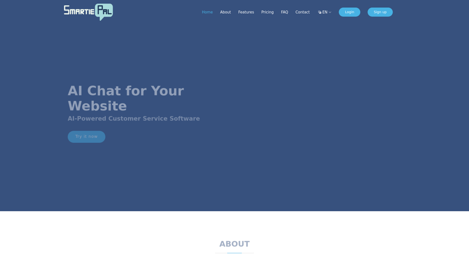 SmartiePal - AI-Powered Customer Service Software for Your Website