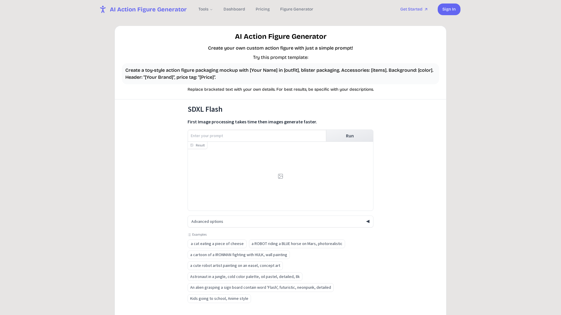 AI Action Figure Generator