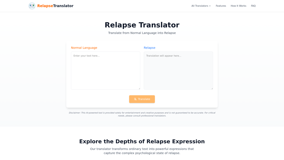 Relapse Translator