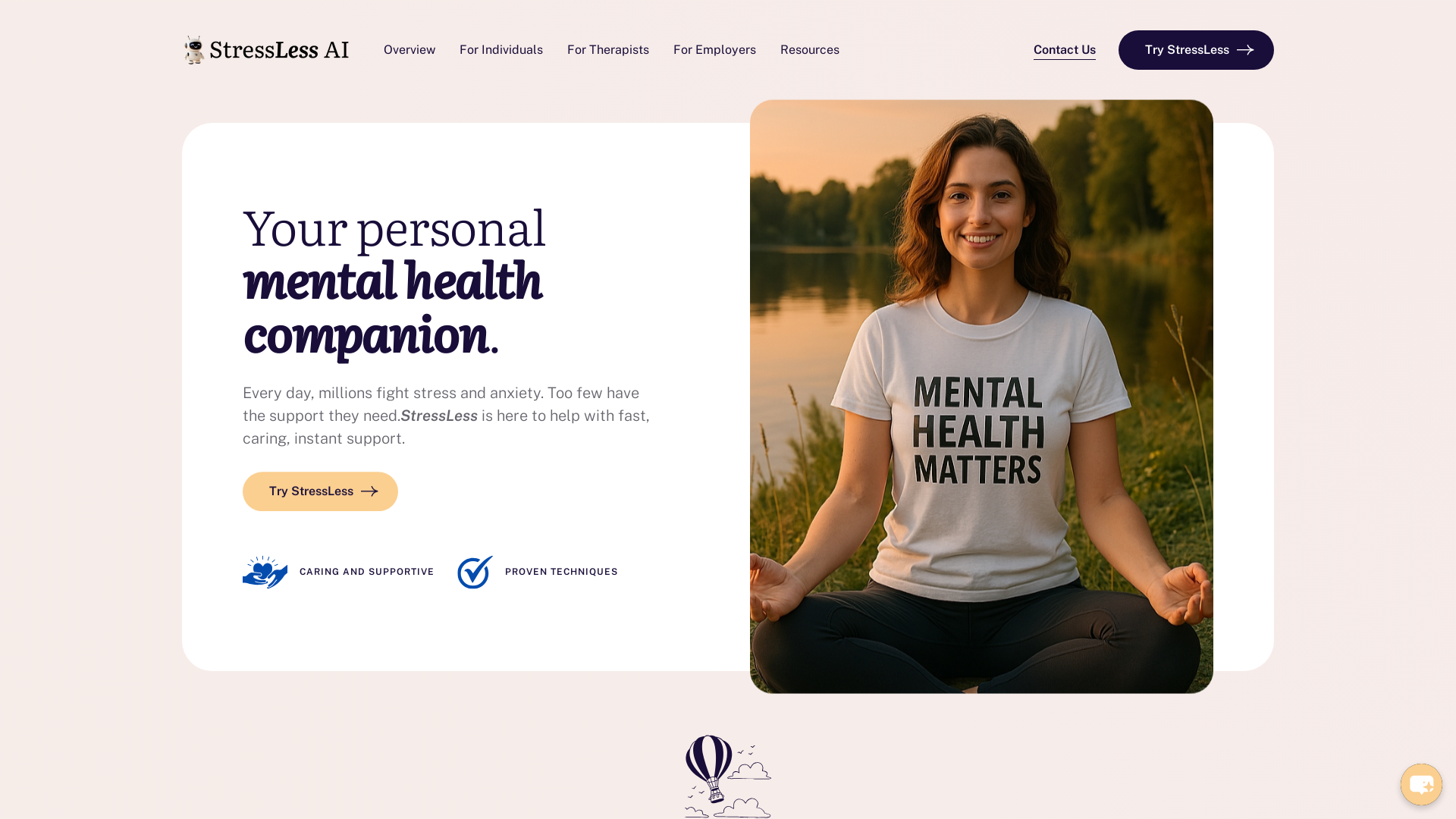 StressLess Mental Health AI – StressLess is a personal mental health companion on WhatsApp or in browser. It helps ease high stress, anxiety and burnout symptoms