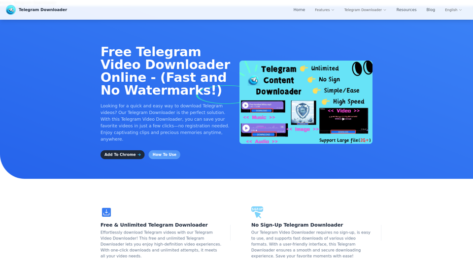 Free Telegram Video Downloader Online - (Fast and No Watermarks!)