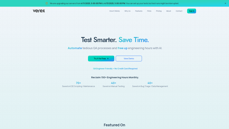 Verex - AI-Powered QA Automation
