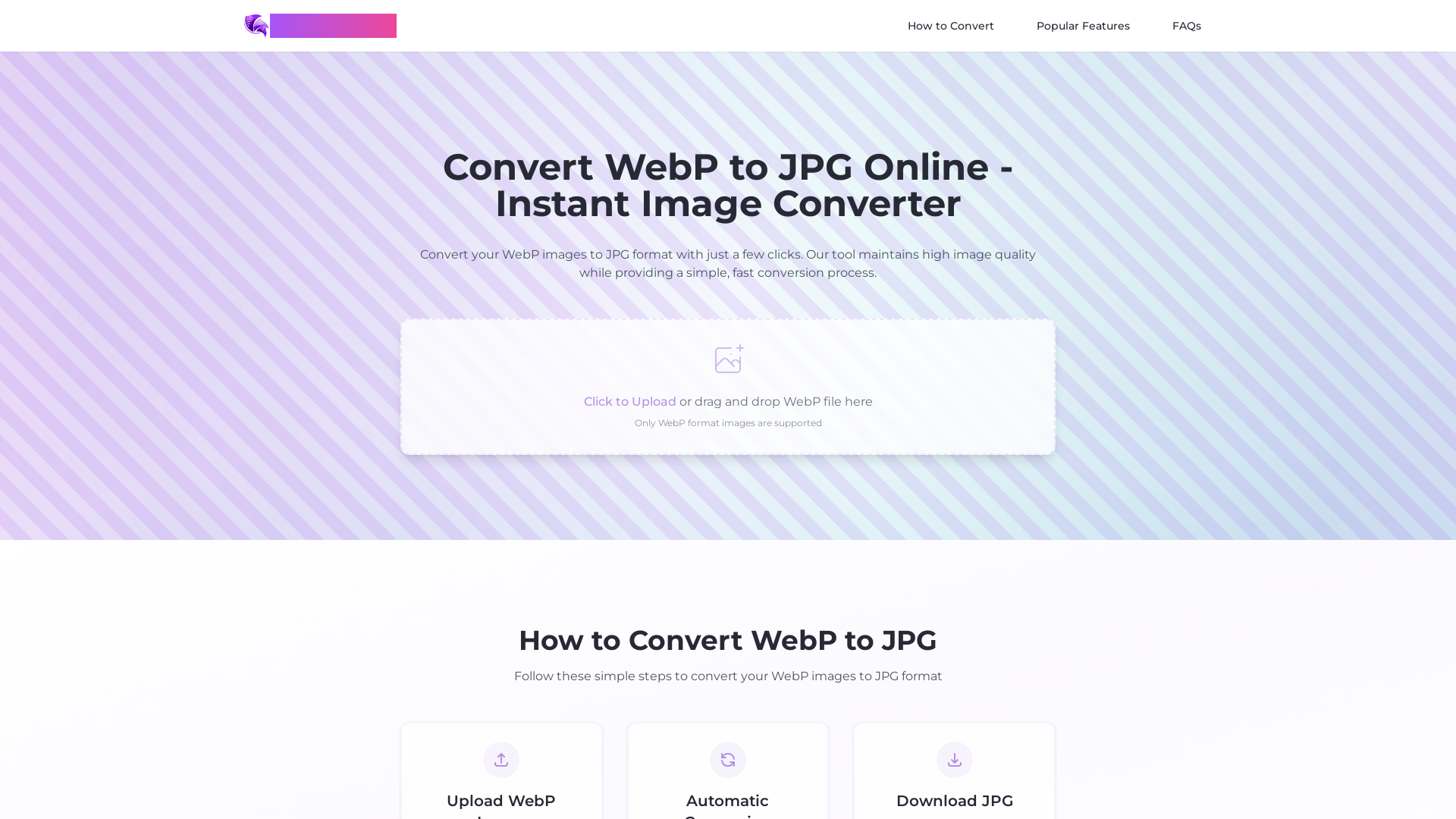 Fast & Free WebP to JPG Converter