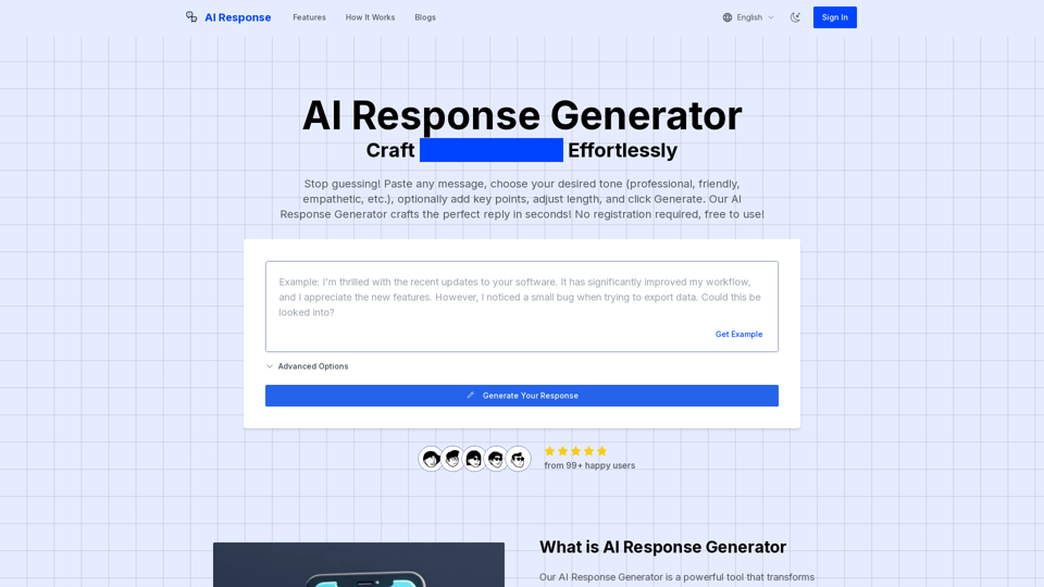 AI Response Generator | Craft Perfect Replies Effortlessly
