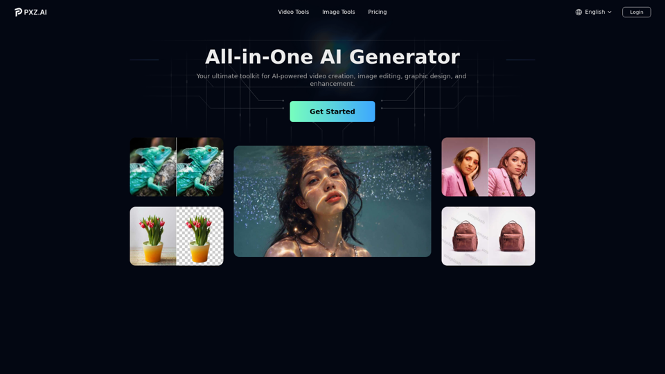 Free AI Generator: All-in-One AI Generator | pxz.ai