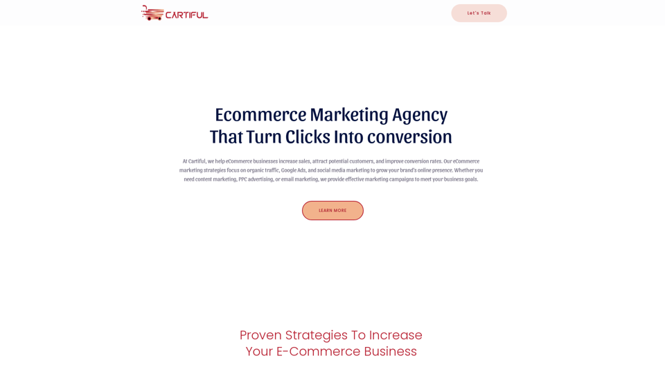 Ecommerce Marketing Agency | Cartiful- Grow Your Business