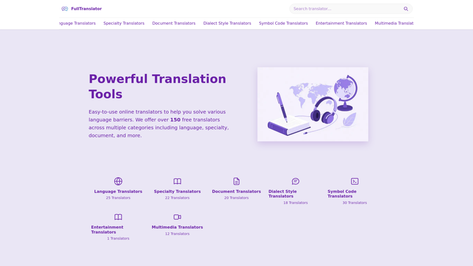 FullTranslator - Free Online Translators for All Your Needs