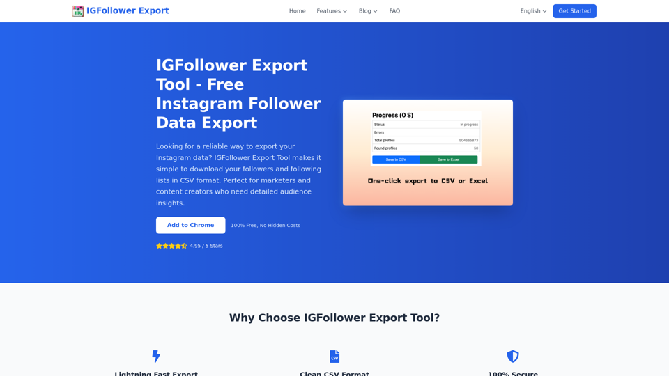 IGFollower Export Tool - Free Instagram Follower Data Export IGFollower Export Tool - Free Instagram Follower Data Export