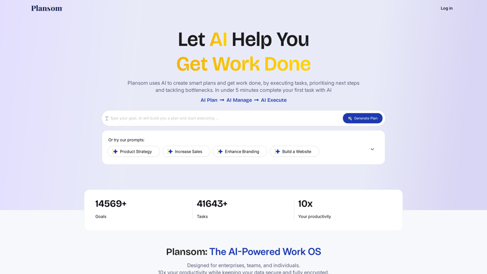 Plansom: AI That Helps You Get Work Done