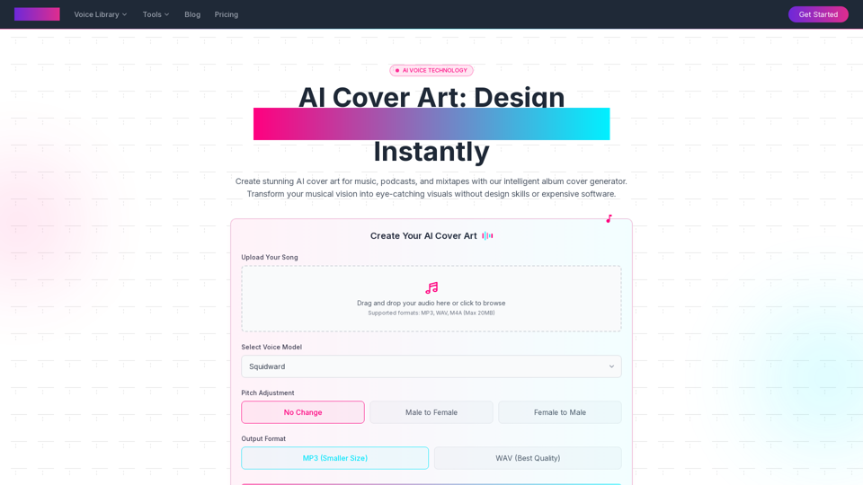 AI Cover Art Generator | Create Custom Album Artwork for Music