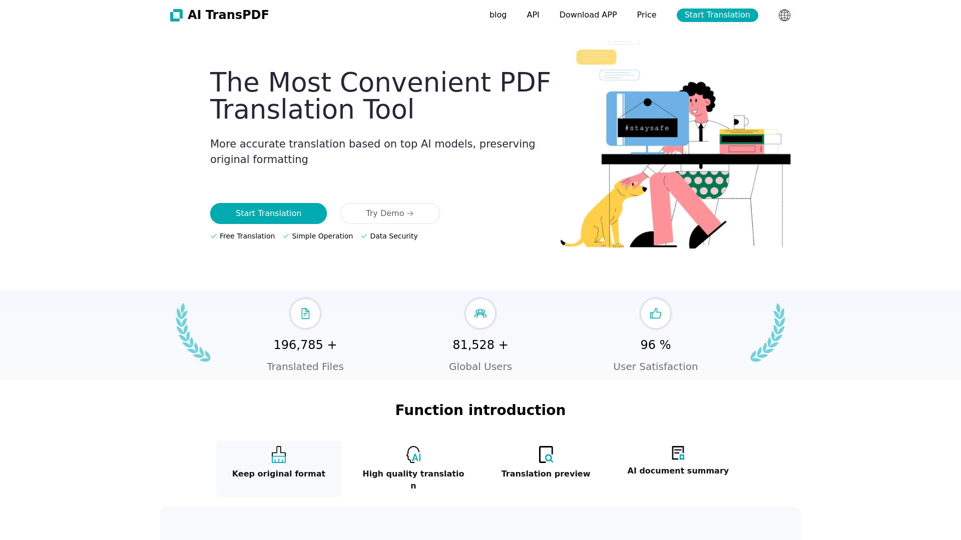 AI Document Translation screenshot