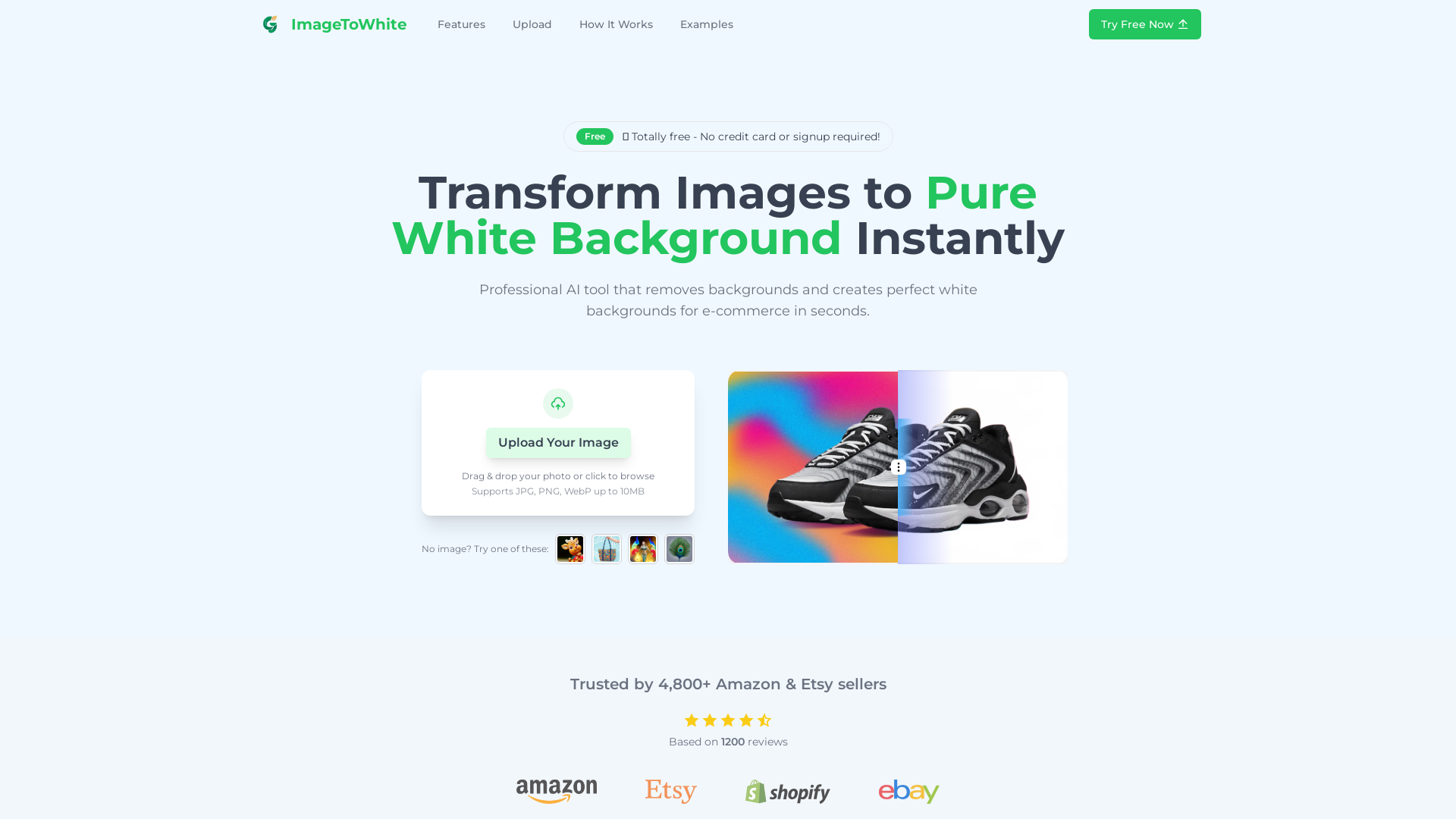 Image to White Background