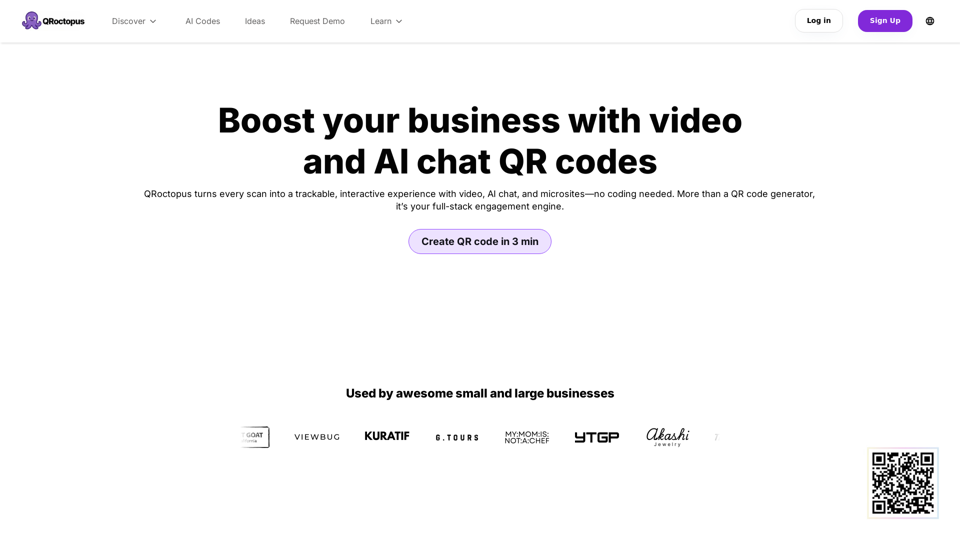 QRoctopus: QR Code generator with video