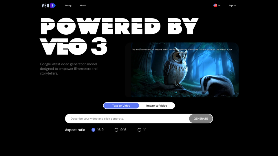 Veo 3 | Advanced AI Video Generation Platform - Turn Text & Images into Video